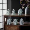 Китайские питомцы для чая Украшения Животное Чайная Фигурка Декор Ручная Работа Каменная Скульптура Ремесла Украшение Чайного Стола Чайная Посуда Аксессуары
