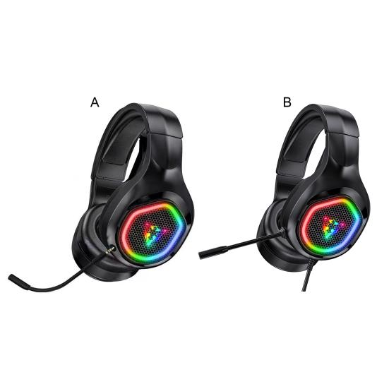 Игровые наушники с низкой задержкой, 7.1-канальный объемный звук, вращение на 360 градусов, проводная гарнитура с шумоподавлением