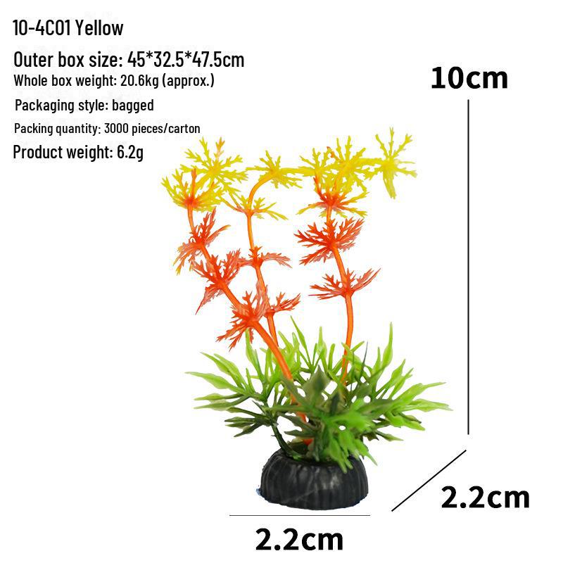 Aquarium Decor: Artificial Plants & Flowers for Fish Tank Landscaping (10-4 Series)