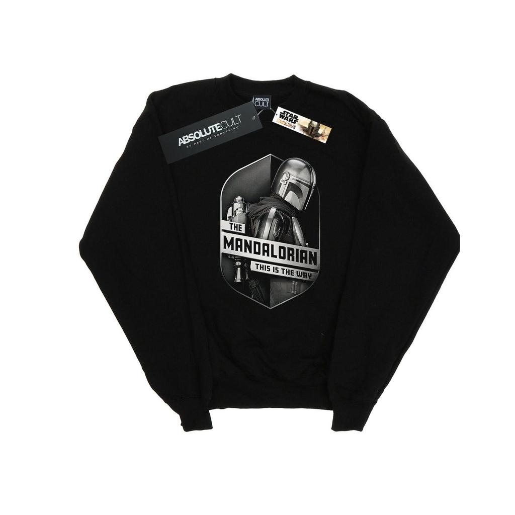 Star Wars Mens The Mandalorian This Way Mando Shield Sweatshirt