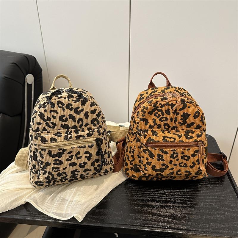 Леопардовый принт новая высококлассная универсальная наплечная женская сумка рюкзак многоцелевая большая вместимость сумка-мессенджер маленький рюкзак