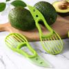 JJYY 3 In 1 Avocado Slicer Shea Corer Butter Fruit Peeler Cutter Pulp Separator Plastic Kitchen Vegetable Tools7