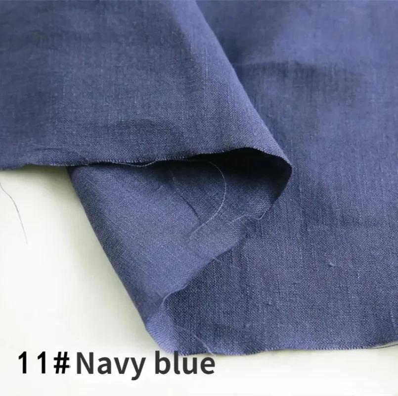 100% чистая льняная одежда из конопли, ткань на метр, тонкая, промытая камнем, высококачественная льняная летняя одежда, брюки, ткань из рами