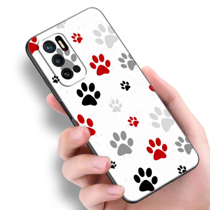 Чехол для телефона Dog Paw Best Friends для Xiaomi Redmi Note 7 8 9 10 Lite 11 11E 11T 12 Pro 11S 4G 10T 5G 8T 9S 10S TPU черный чехол