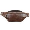 Chest Bag Men's Genuine Leather Top Layer Cowhide Running Retro Casual Small Phone Waist Bag Sports Outdoor Single Shoulder Crossbody Bag