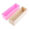 1200Ml Rectangle Silicone Soap Making Mold Wooden Box Handmade Craft Cake Loaf