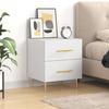 VidaXL Bedside Table White 40x35x47.5 Cm Engineered Wood 827276