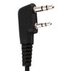 2 Pin   Acoustic Tube Earphone, Tube Earphone with 360 degrees  Rotating Clips and PTT Microphone, Red Light for Two Way Radio Wakie Talkie