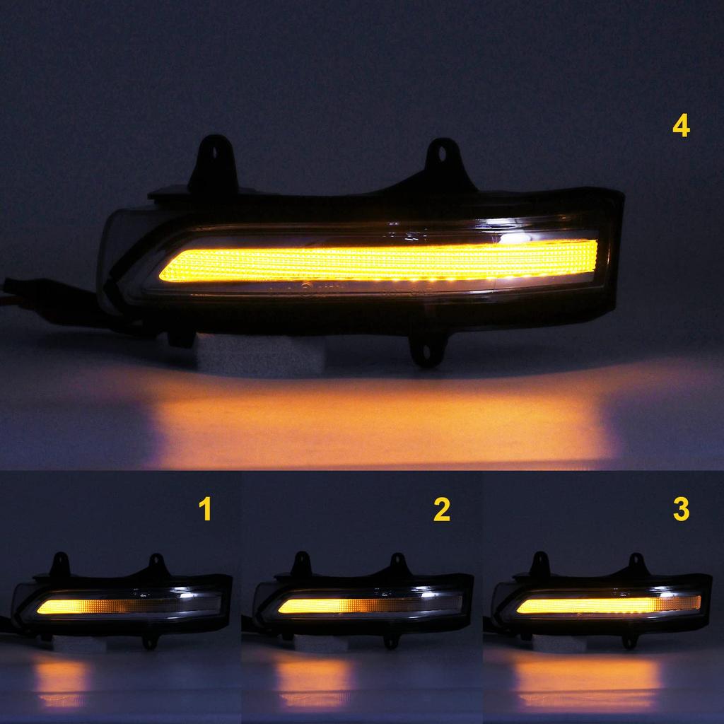 hotimp LED Flowing Door Mirrors with Sequential Turn Signals for Toyota 200 Series Land Cruiser and 150 Series Land Cruiser Clear Lens Sold by a