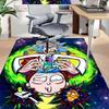 Rick Morty Adventure Carpet For Playroom Bedroom Living Room Sofa Home Decorkids Game Area Rug Nonslip Floor Mat