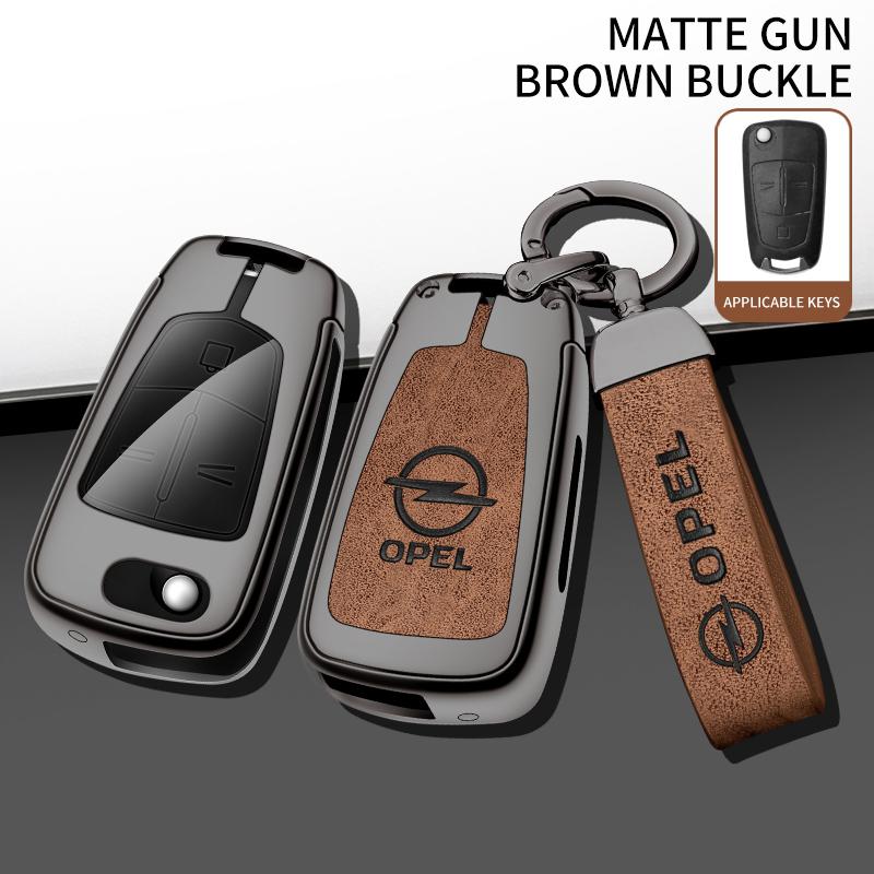 For Opel OPCline ASTRA CORSA INSIGNIA MOKKA VECTRA GTC Tigra Car Key Chain Metal Key Shell Car TPU Zinc Alloy Key Case Bag