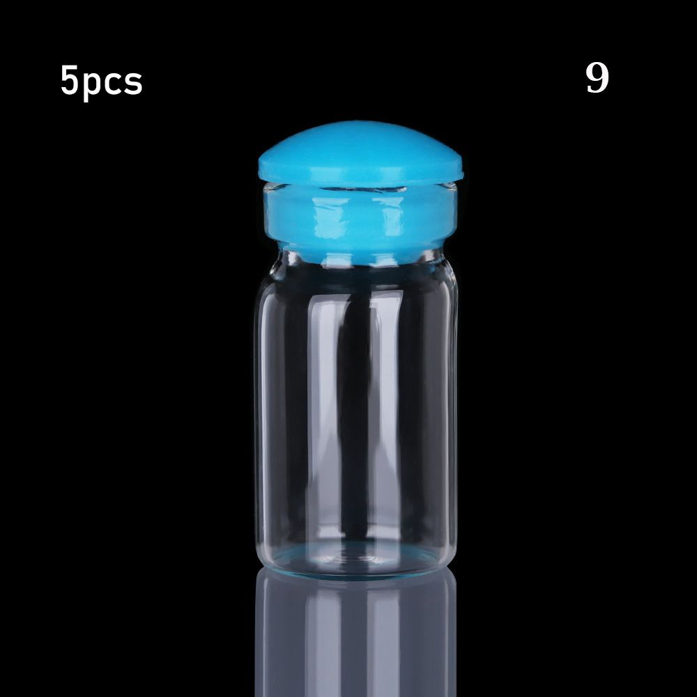 5/10pcs Small Drift Bottle Glass Jars Decoration DIY Containers Mini Message Vials Ornament Cork Stopper Rainbow Wishing Bottle
