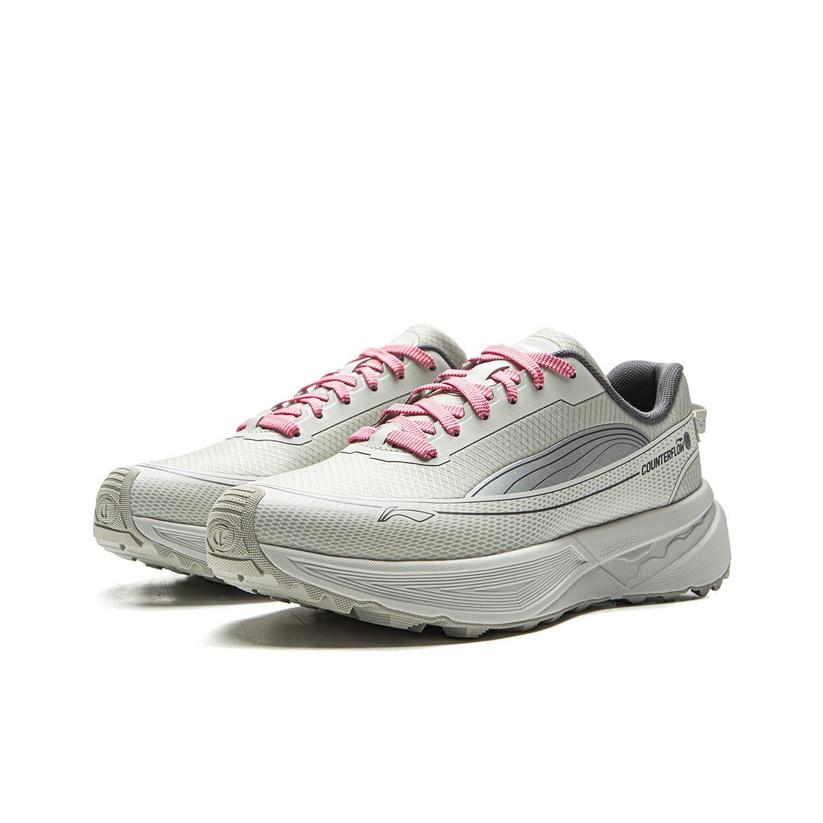 Походные ботинки Li Ning Outdoor CF Простые Модные Универсальные Низкие Унисекс кроссовки Минерально-Лаймовые Светло-Лаймовые AHTV041-5