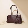 Boston Genuine Leather Women's Bag Niche Bag Commuter First Layer Plant Tanned Cowhide Handbag