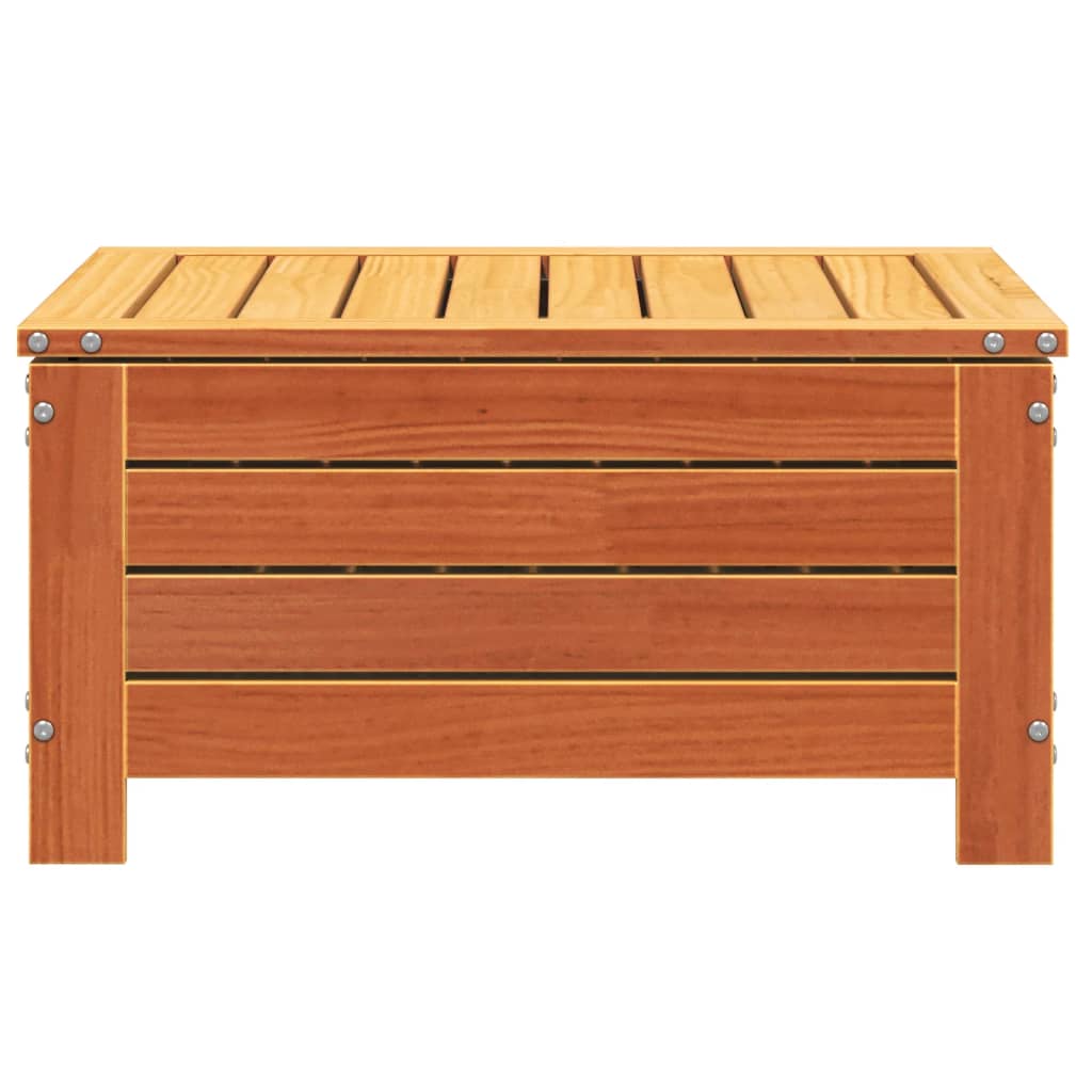 Garden Stool Wax Brown 62 x 63.5 x 32 cm Solid Pine Wood