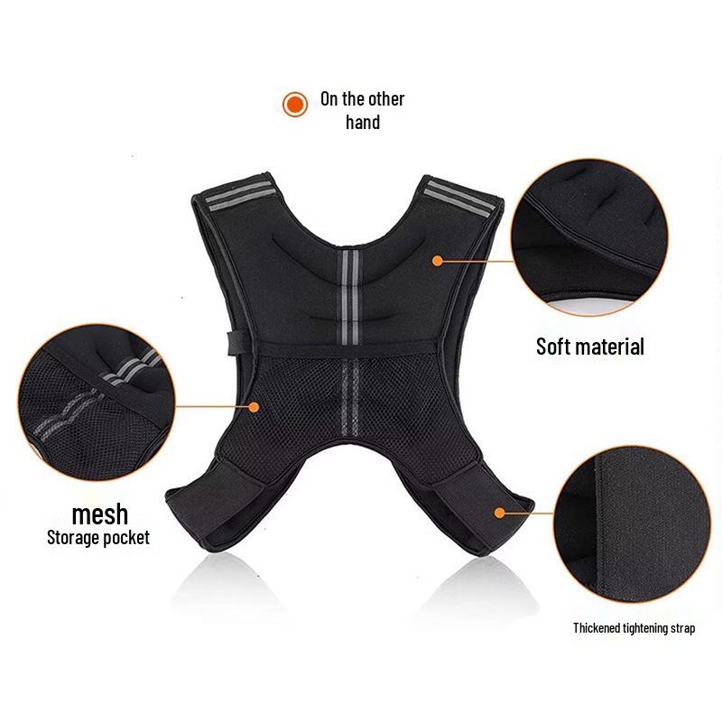 Reflective Sandbag Weight Vest for Running & Strength Training