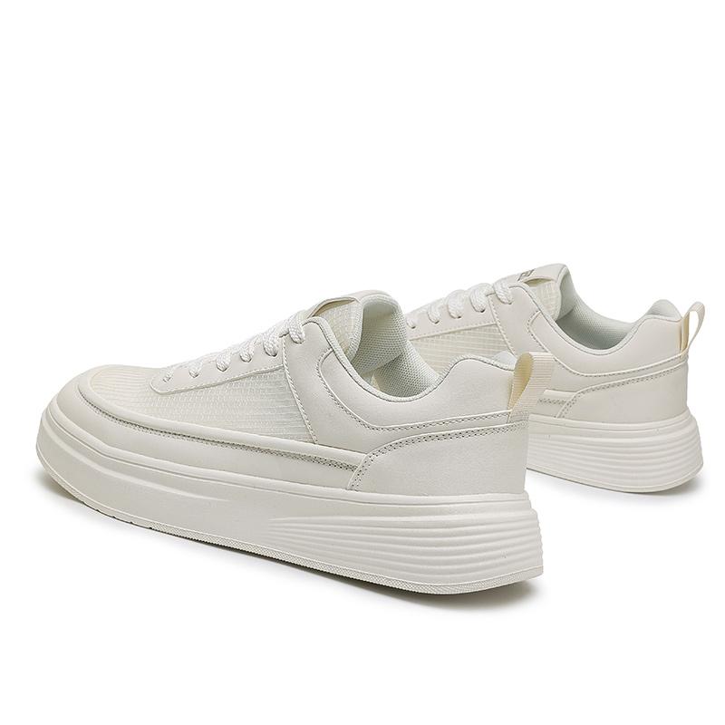 Белая мужская обувь летняя легкая дышащая повседневная обувь для скейтборда мужская белая обувь противоскользящая толстая подошва универсальная спортивная обувь