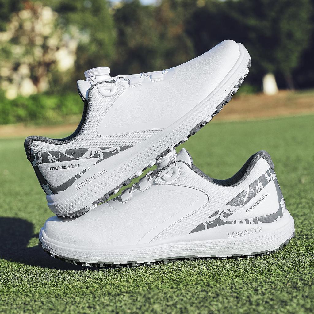 2025 popular men's and women's outdoor golf shoes rotating buckle casual shoes lightweight breathable travel shoes