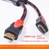 Кабель HDMI 1080P, красный/черный, Full HD 1.4, медный, подключение телевизора к ПК
