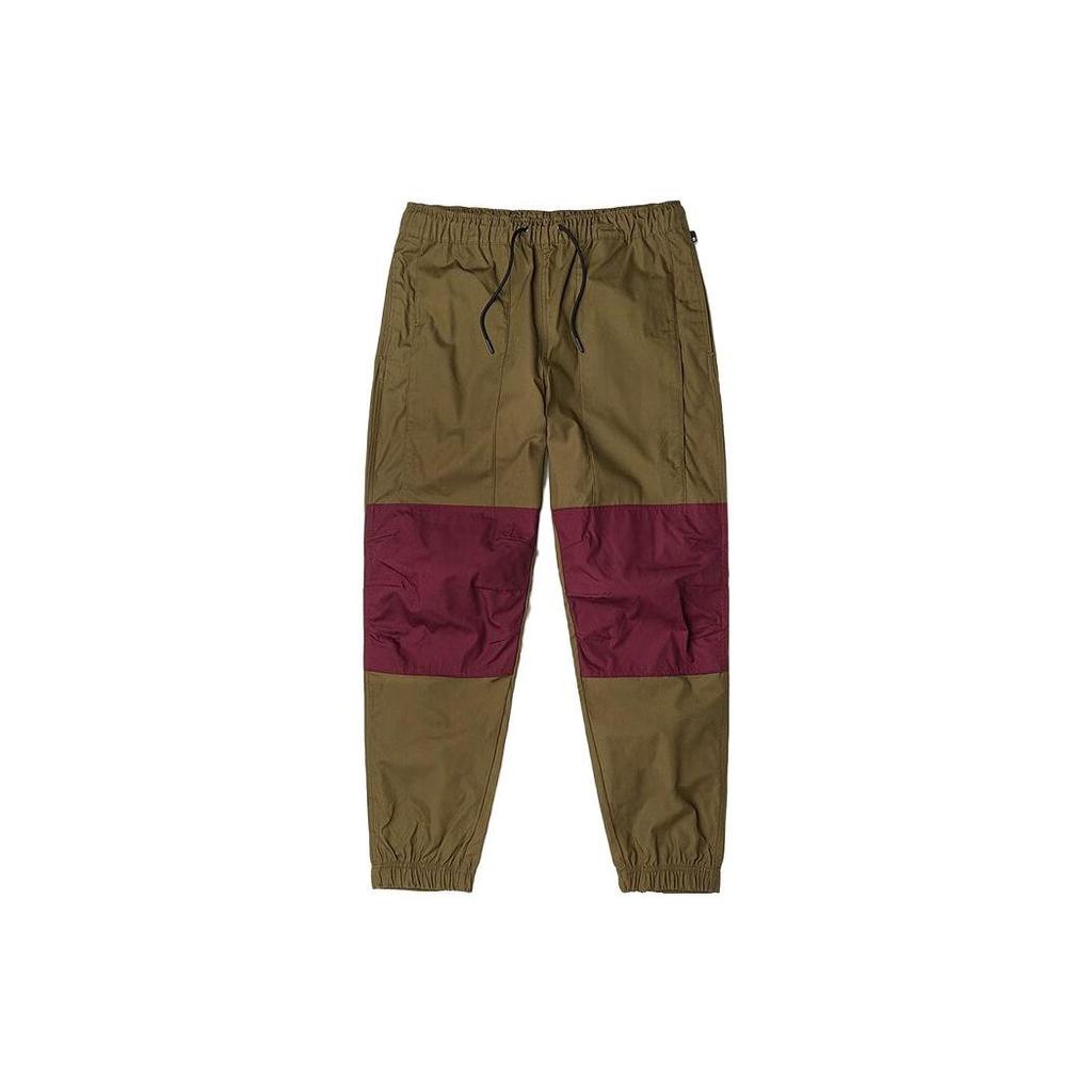 Timberland Color Block Outdoor Water-Resistant Cuffed Casual Pants Men Bottoms Dark-Olive-Green A6JQ1-302