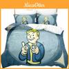 Комплект постельного белья Fallout Vault Boy с активным принтом для декора современной спальни