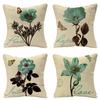 Plants and Flowers Spring Linen Pillowcase Purchasing Sofa Car Living Room Bedside Cushion Pillow