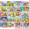 5/10pcs Cartoon DIY EVA Foam Paste 3D Stickers Creative Handmade Picture Filling Sitckers Artistic Paper Pasting Painting Cards