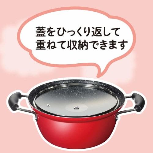 Wahei Freiz Nikomiina RB-1697, 24cm, Non-Boiling Pot, Induction and Gas Compatible