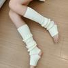 Длинные носки для женщин гетры со штрипками осенне-зимние выше колена манжеты для ботинок для девочек вязаные гольфы носки