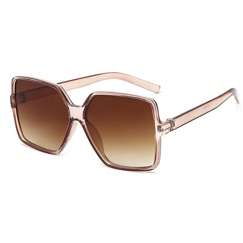 Brand Designer Fashion Oversized Sunglasses Women Plastic Female Big Frame Gradient Sun Glasses UV400 Mujer