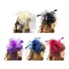 Women Flapper Hat Fascinator Hat Party Hair Pin Horse Race Headpiece for Cocktails Party Masquerade French Pillbox Hat