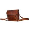 Genuine Men & Women Vintage Brown Leather Satchel Messenger Bag Shoulder Bag