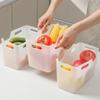 Transparent Storage Basket Smooth Edge Fridge Storage Bin Durable Refrigerator Storage Box