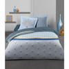 Duvet Cover Set 240x260 Cm LOUXOR : Duvet Cover + 2 Pillowcases - 100% Cotton 57 Threads - Blue