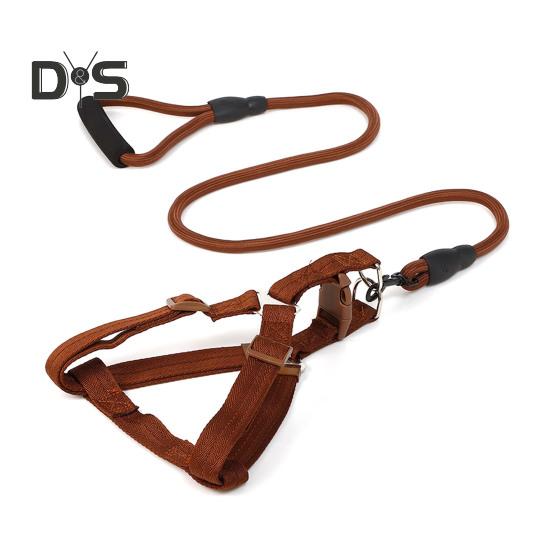 Шлейка для собак с поводком, жилет для дрессировки собак, поводок с мягкой ручкой, принадлежности для домашних животных для маленьких и средних собак и кошек