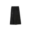 Retro Mountain Style Vintage Elastic Waist Split Zipper Pocket Casual Long Skirt Women Skirts Grass-Grey 630612-80