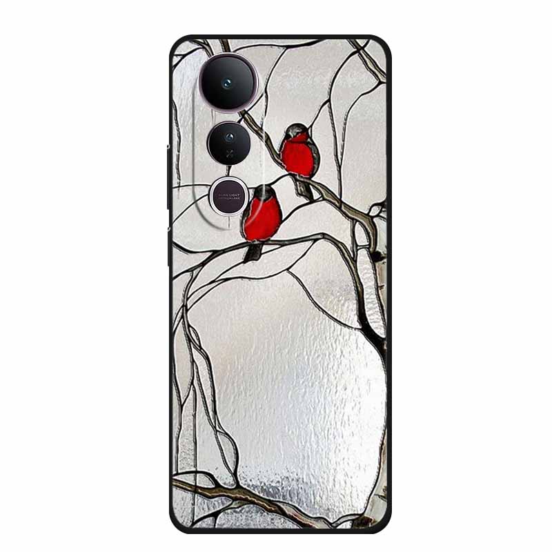 3D Тисненый Чехол Для Vivo V50 Lite 4G Чехол Для Телефона V 50 lite Coque Цветы Силиконовый Мягкий Задний Чехол Funda Для Vivo V50 Lite 5G Чехол