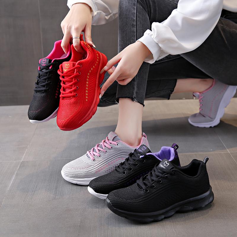 Женские легкие кроссовки для девочек, студентов, теннисные спортивные кроссовки для бега, повседневная женская обувь для прогулок и путешествий