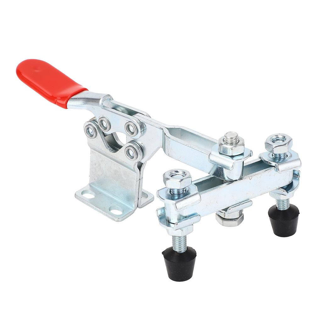 Горизонтальный зажим с двойной головкой, быстросъемный, железный, удерживающая способность 500 фунтов, шарнирный зажим