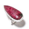 Natural Rhodonite Gemstone Handmade 925 Sterling Silver Gift Ring Size 8.5 Q6u83
