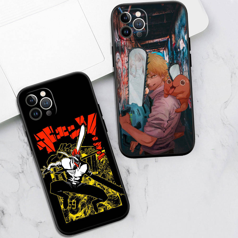 Чехол для телефона Chainsaw Man для iPhone 6 6s 7 8 11 12 13 14 15 XS Pro Max XR X SE Samsung S20 S21 S22 S23 S24 FE Ultra S8 S9 S10 Plus Lite S21S S10E