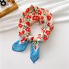 Linen Small Cotton Women's Silk Scarf Band Decorative Scarf Korean-Style All-Match Fashionable Elegant Scarf Hair Spring Autumn Square Towel