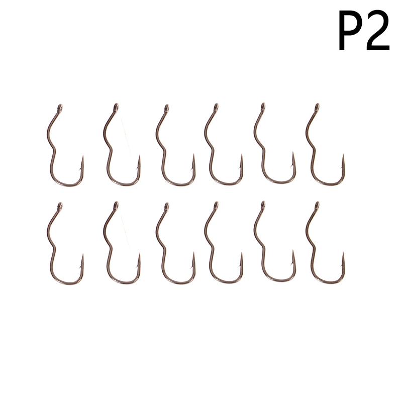 12 шт./упак. рыболовный крючок из высокоуглеродистой стали с острым ушком и зазубринами, автоматический перекидной рыболовный крючок для принадлежностей для ловли карпа
