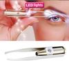 1pc Portable LED Tweezer Eyelash Eyebrow Eyes Hair Remover Tools Stainless Steel Eyebrow Tweezers Beauty