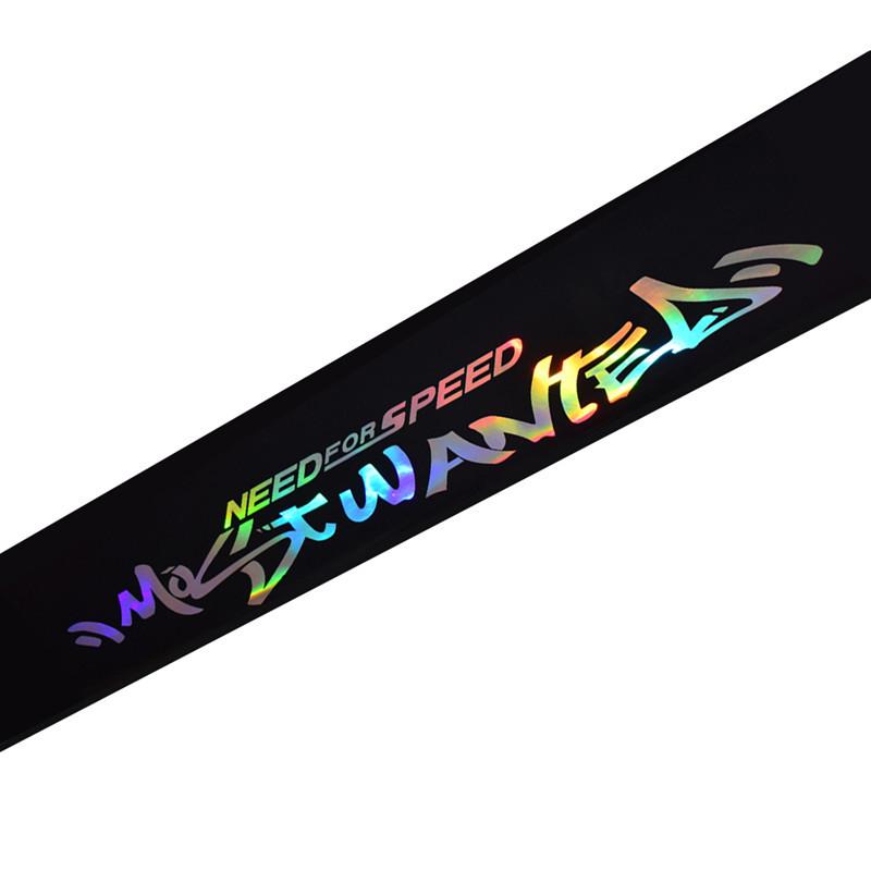 Colorful Reflective Decoration Decals Car Stickers Styling Front Windshield Decal Sticker