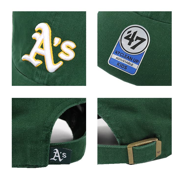 47 Кепка детская Oakland Athletics Логотип MLB Темно-зеленый