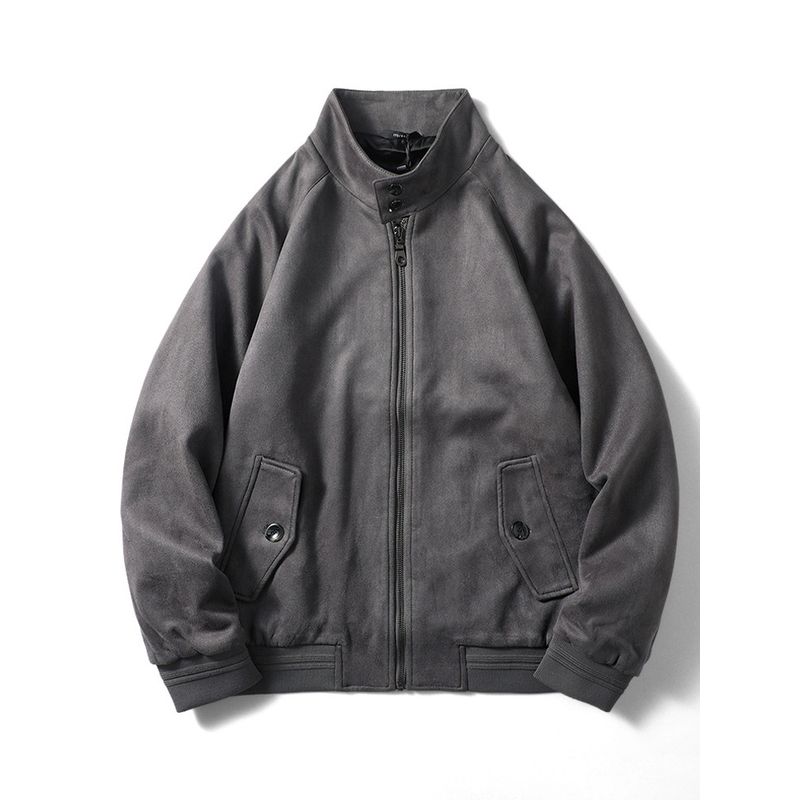 Американская ретро замшевая винтажная куртка Harrington G9 Верхняя одежда мужская Осень/Зима Экспортный товар из воловьей кожи Мужская одежда