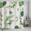 Flower Leaf Bathroom Thickened Waterproof And MildewProof Shower Curtain Design