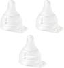 [Set] Pigeon Breastfeeding Feeling Direct Attach Nipples, Low-Strain, High-Flow, Set of 3, for Hospital Use, Exclusively for Baby Bottles