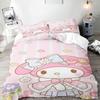 My Melody Серия Sanrio Комплект постельного белья Comforte Luxus 3 предмета 1 пододеяльник Изысканный подарок на день рождения 100% Полиэстер Домашний декор